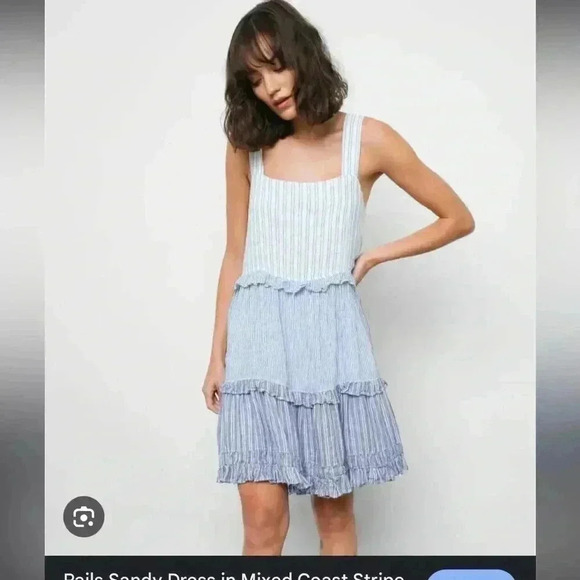 Rails // EUC Sandy Dress in Mixed Coastal Stipe - Picture 1 of 9